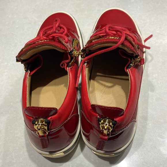 GIUSEPPE ZANOTTI #39159 Black Leather Sneakers Size 8 ⭐️⭐️⭐️⭐️⭐️ - Picture 4 of 17